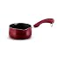 Paula Deen 1 Quart Porcelain Open Saucepan with Spouts, Red