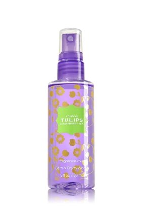 Signature Collection Travel Size Fine Fragrance Mist LONDON TULIPS & RASPBERRY TEA 3 oz bath and body works