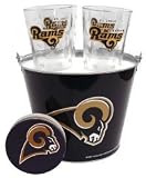 St. Louis Rams Pint Glasses and Beer Bucket Set | St. Louis Rams Gift Set