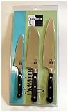 Pines Holdings 88-99-100 3 Pcs Kitchen Knife set : Santoku Knife -1 pc, Chef Knif -1 pc, Utility Knife - 1pc