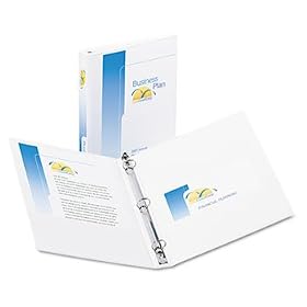 Economy Vinyl Round Ring View Binder, 1 Capacity, White