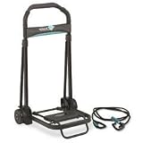 Kantek Ultra-Lite Folding Hand Truck Cart, 110lb Capacity, 9-3/4 x 11 Platform, Black