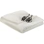 Sunbeam Camelot Retreat RoyalMink King Heated Blanket, Winter White