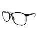 MODA Black Square Clear Lens Eyeglasses Oversized Thin Fashion Glasses Frame