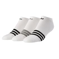 adidas Men's Original Stripe 3-Pack No Show Sock