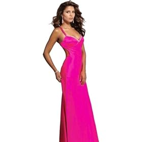 Click here to buy Long Fushia Super Sexy Size 0 Formal Prom Gown Plunging Open Back Evening Dress by Jovani by Jovani.
