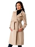 A Pea in the Pod Collection: Belted Wool Maternity Coat