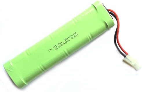 SAIGE 9.6V 2500mAh 8x AA Ni-MH RC Rechargeable Battery Pack for Helicopter Robot Car Toys w/ Tamiya Connector Plug