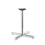 HON(tm) XSP26CHR - Single Column Steel Base, 26w x 26d x 27-7/8h, Chrome