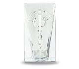 Baccarat Caduceus Block (Medical) 6 3/4in H X 3 7/8in L