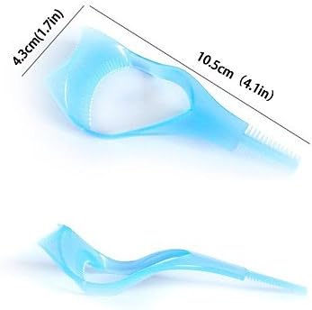 cunncpinn 3 IN 1 Cosmetic Makeup Beaty Long Fake Mascara Applicator Guide Comb Eyelash Curler(Random Color)