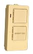 Leviton 16450-2D DHC 2 Button, 2 Address, On/Off Wall Mounted Controller Uni-Base Face Line, 1-Way Communication, Ivory