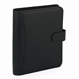 Day-Timer 84131 Personal organizer starter set, avalon vinyl binder, 5-1/2x8-1/2, black