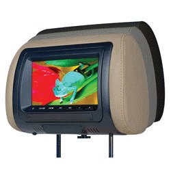 New Roadview/Concept 7inch Widescreen TFT LCD Headrest Monitor w/&Remote Dual Channel IR Transmitter
