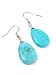 Turquoise Stone Tear Drop Earrings Fashion Jewelry