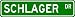 SCHLAGER Street Sign ~ Personalized Family Lastname Sign ~ Gameroom, Basement, Garage Sign ** ALUMINUM