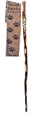 Natural Hardwood Hiking Stick with Strap, 54-inch