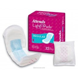 Attends� Light PadsTM Bladder Control Pads-Absorbency Regular Length 8.5" - Case of 198