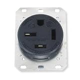 Hubbell HBL8450A NEMA 15-50R 3O 250V AC, 50A Straight Blade Receptacle