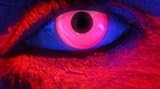 Fancy Dress Yearly Contact Lenses - i-Glow Pink UV & 60ml Solution & Lens Case & Tweezers