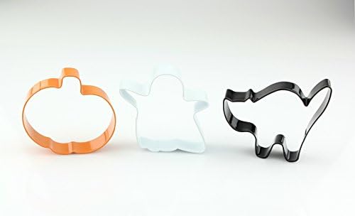 Halloween Pastry Cookie Cutters 3 Piece set, Jack-o-lanterns, Ghost, Cat Shape
