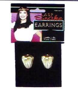 Egyptian Goddess Costume Snake Earrings