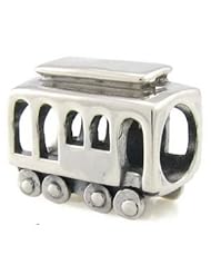 Genuine Ohm Beads (TM) Product. 925 Sterling Silver Trolley Threaded European Bead Charm. 100% Satisfaction Guaranteed.