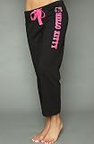 Hello Kitty Intimates The Dazzled Dreamer Crop Pant in Black,Sleepwear for Women