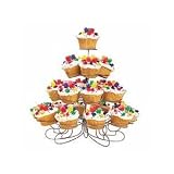 4 TIER CUPCAKE DESSERT STAND NEW **HOLD 23 CUPCAKES**