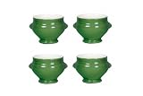Emile Henry Lion's Head Soup Bowls, Set of 4, Vert