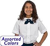 French Toast Girls' Short Sleeve Shirt (Regular and Plus Sizes, 3 Colors)