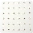 925 Sterling Silver Star Nose Studs with Handset Color CZs - Set of 36 - Ball End