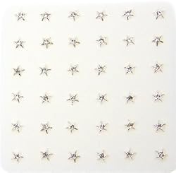 925 Sterling Silver Star Nose Studs with Handset Color CZs - Set of 36 - Ball End