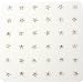 925 Sterling Silver Star Nose Studs with Handset Color CZs - Set of 36 - Ball End