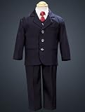 Navy 5 Pc Suit with Vest Size 7