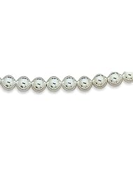 CleverEve Designer Series 8mm Sterling Silver Bead Necklace 24" w/ Lobster Clasp