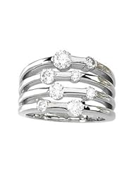 Ann Harrington Jewelry 14k White Gold 1 1/5 Ct Tw Diamond Right Hand Ring