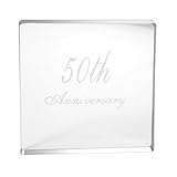 Cathy's Concepts 50th Wedding Anniversary Acrylic Cake Topper