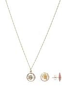 Silver Luxe Conjunto Flower, Rose De France