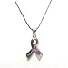 Pink Bow Stamped .925 Silver Necklace