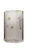 Aciflex BE38APP122 Breeze Neo-Angle Shower with Door and Base, 38x38x73