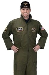 Adult Mens Costume Air Force Fighter Jet Pilot Suit