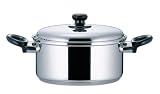 クレディア 3層底 両手鍋 22cm H-1284 の評価・レビュー
