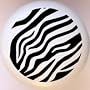 Zebra Stripes Black & White Knob