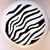 Zebra Stripes Black & White Knob