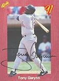 Tony Gwynn, San Diego Padres, 1991 Classic Baseball Autographed Card