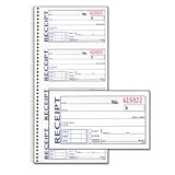 Adams(R) Carbonless 2-Part Spiral Money/Rent Receipt Book, 11in. x 5 1/4in., Book Of 200 Sets
