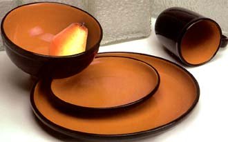 Gibson Color Oasis 16-Piece Dinnerware Set, Apricot