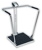 Detecto 6856 Waist-High Stand-On Scale w/ Handrails, 800 lb x 0.2 lb (MADE IN THE USA)