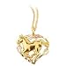 Black Hills Gold Necklace - Horse - Heart